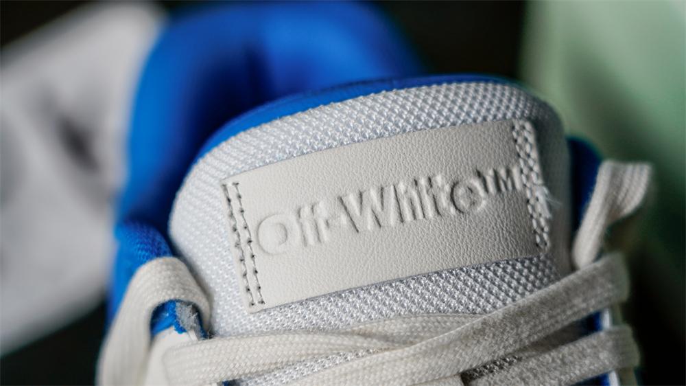 PK GOD OFF-WHITE Out Of Office Low Tops White Blue RETAIL MATERIALS READY TO SHIP